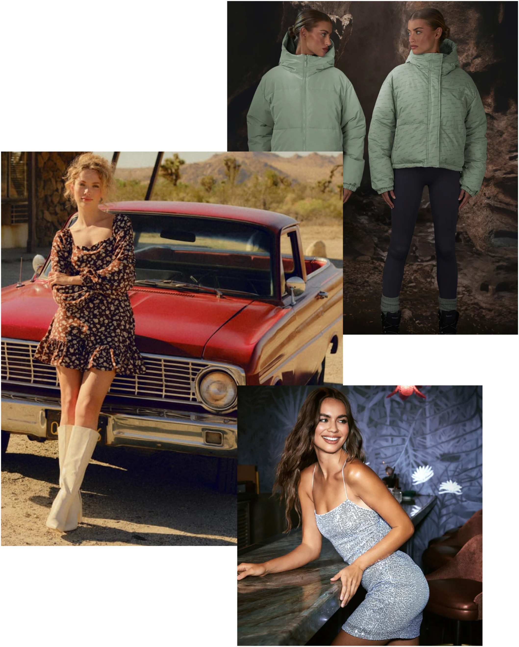 people looking happy while wearing nice clothing
